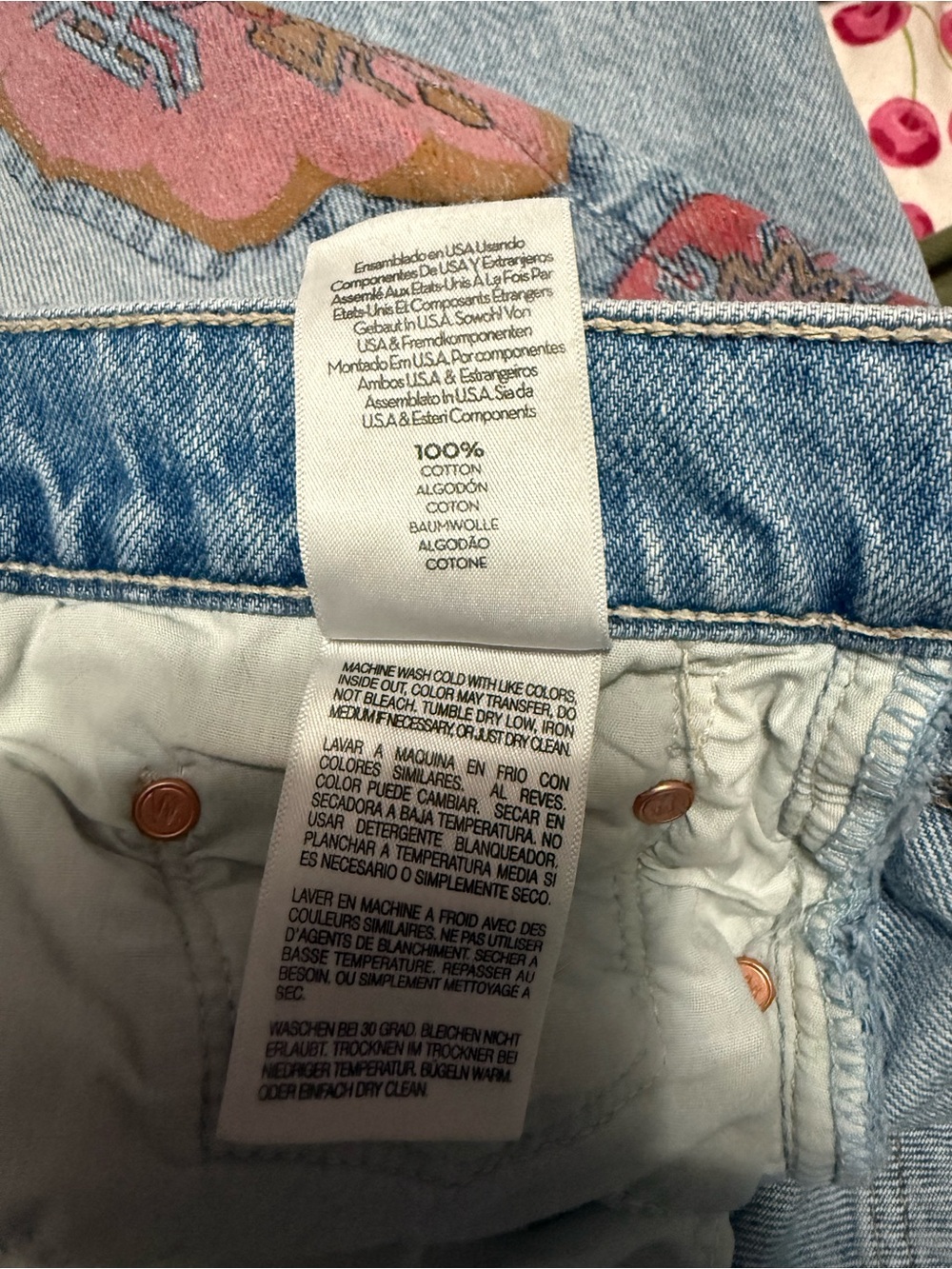 MOTHER Maven Jeans in Sneak Wash with Floral Side Print - Picture 9 of 11